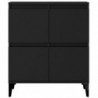 Sideboards 2 Stk. Schwarz 60x35x70 cm Holzwerkstoff