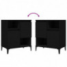 Sideboards 2 Stk. Schwarz 60x35x70 cm Holzwerkstoff