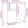 Sideboards 2 Stk. Hochglanz-Weiß 60x35x70 cm Holzwerkstoff