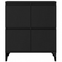 Sideboard Schwarz 60x35x70 cm Holzwerkstoff