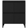 Sideboard Schwarz 60x35x70 cm Holzwerkstoff