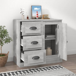 Sideboard Grau Sonoma 70x35,5x67,5 cm Holzwerkstoff