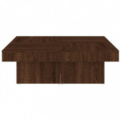 Couchtisch Braun Eichen-Optik 90x90x28 cm Holzwerkstoff