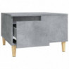 Couchtisch Betongrau 55x55x36,5 cm Holzwerkstoff