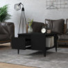 Couchtisch Schwarz 55x55x36,5 cm Holzwerkstoff