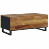 Couchtisch 100x54x40 cm Massivholz Mango & Holzwerkstoff