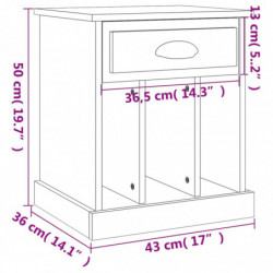 Nachttisch Grau Sonoma 43x36x50 cm