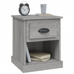 Nachttische 2 Stk. Grau Sonoma 39x39x47,5 cm Holzwerkstoff