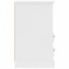 Nachttisch Hochglanz-Weiß 43x36x60 cm