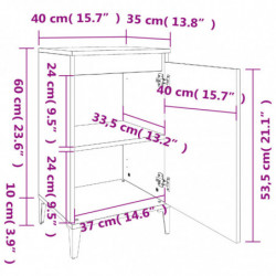 Nachttisch Sonoma-Eiche 40x35x70 cm Holzwerkstoff