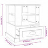 Beistelltisch Betongrau 50x50x60 cm Holzwerkstoff