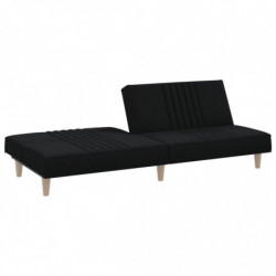 Schlafsofa Schwarz Stoff