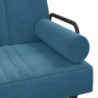 Schlafsofa mit Armlehnen Blau Samt