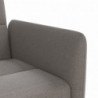 Schlafsofa mit Getränkehaltern Taupe Stoff