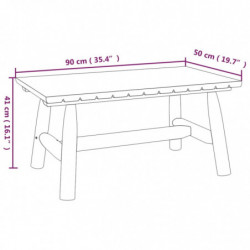 Couchtisch 90x50x41 cm Massivholz Fichte