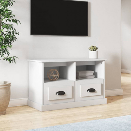 TV-Schrank Weiß 80x35x50 cm Holzwerkstoff