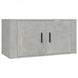 2-tlg. TV-Schrank-Set Betongrau Holzwerkstoff