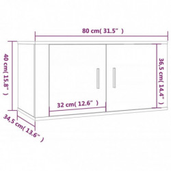 2-tlg. TV-Schrank-Set Grau Sonoma Holzwerkstoff