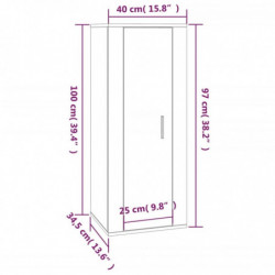 2-tlg. TV-Schrank-Set Grau Sonoma Holzwerkstoff