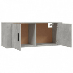 2-tlg. TV-Schrank-Set Betongrau Holzwerkstoff