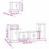 5-tlg. TV-Schrank-Set Weiß Holzwerkstoff