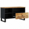 TV-Schrank 80x33x46 cm Massivholz Mango & Holzwerkstoff