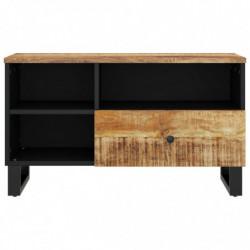 TV-Schrank 80x33x46 cm Massivholz Mango & Holzwerkstoff