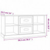 TV-Schrank Sonoma-Eiche 99,5x35,5x48 cm Holzwerkstoff