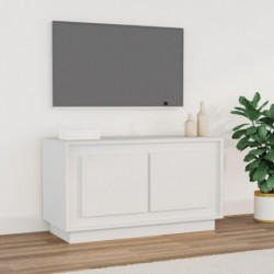 TV-Schrank Weiß 80x35x45 cm Holzwerkstoff