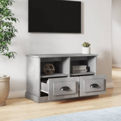 TV-Schrank Betongrau 80x35x50 cm Holzwerkstoff