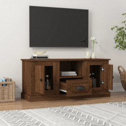 TV-Schrank Braun Eichen-Optik 100x35,5x45 cm Holzwerkstoff