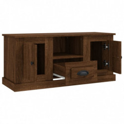 TV-Schrank Braun Eichen-Optik 100x35,5x45 cm Holzwerkstoff