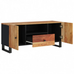 TV-Schrank 105x33,5x46 cm Massivholz Akazie & Holzwerkstoff