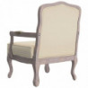 Sessel Beige 64x64x90 cm Leinen