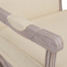 Sessel Beige 64x64x90 cm Leinen