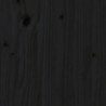Massivholzbett mit Kopfteil Schwarz 200x200 cm Kiefer