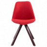 4er Set Besucherstuhl Toulouse Stoff Square cappuccino
