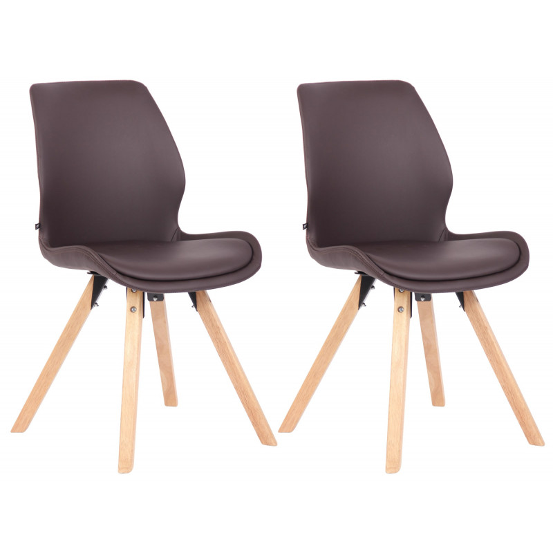 2er Set Stuhl Luna Kunstleder