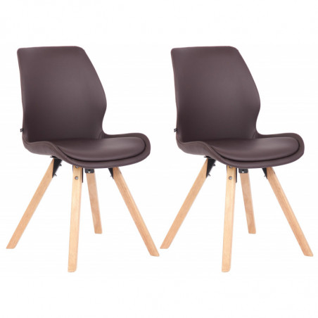 2er Set Stuhl Luna Kunstleder