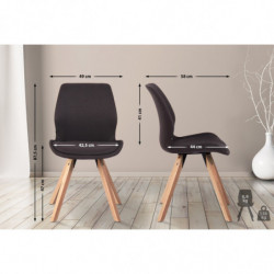 2er Set Stuhl Luna Stoff