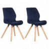 2er Set Stuhl Luna Samt