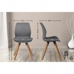 4er Set Stuhl Luna Kunststoff