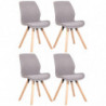 4er Set Stuhl Luna Stoff