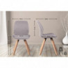 4er Set Stuhl Luna Stoff