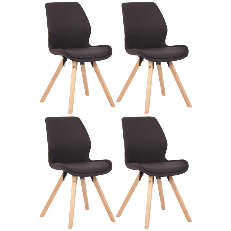 4er Set Stuhl Luna Stoff