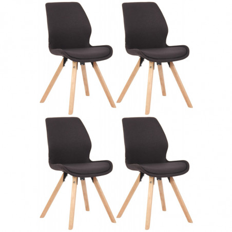 4er Set Stuhl Luna Stoff