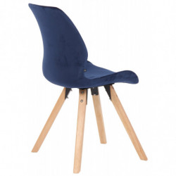 4er Set Stuhl Luna Samt