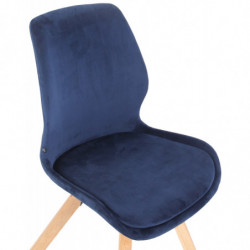 4er Set Stuhl Luna Samt