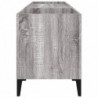Plattenschrank Grau Sonoma 121x38x48 cm Holzwerkstoff