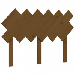 Massivholzbett mit Kopfteil Honigbraun 120x200 cm